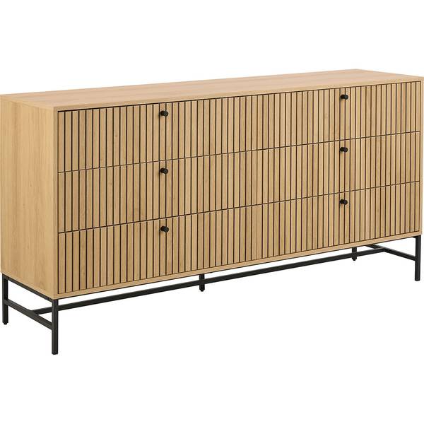 Kommode Albany Braun - Holz teilmassiv - 158 x 81 x 40 cm