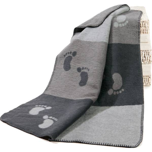 Babydecke 208058 Grau - Textil - 75 x 1 x 100 cm
