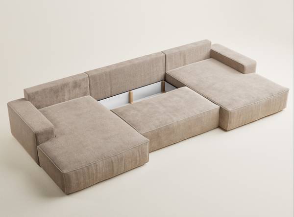 Wohnlandschaft Deseo Beige