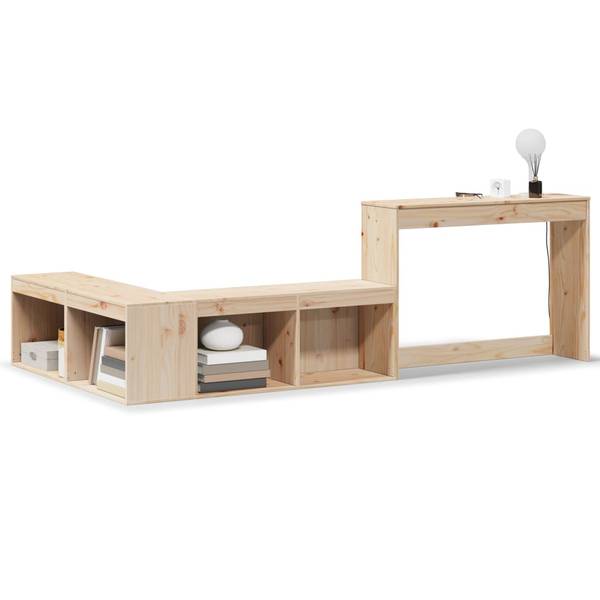 Nachttisch X3427 Braun - Massivholz - 122 x 75 x 232 cm