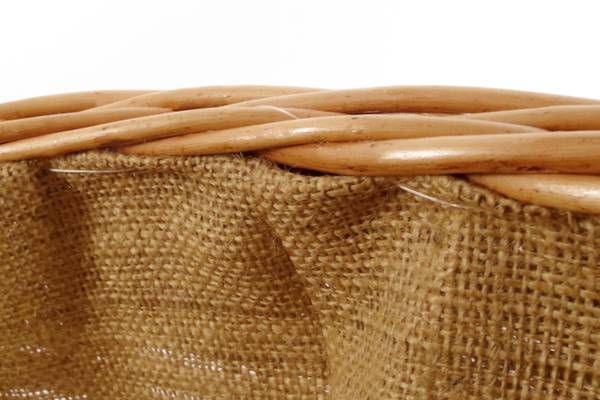 Kaminholzkorb FIREWDBSK 766 Braun - Naturfaser - 35 x 20 x 60 cm