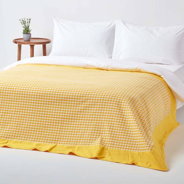 Gingham-Tagesdecke kaufen
