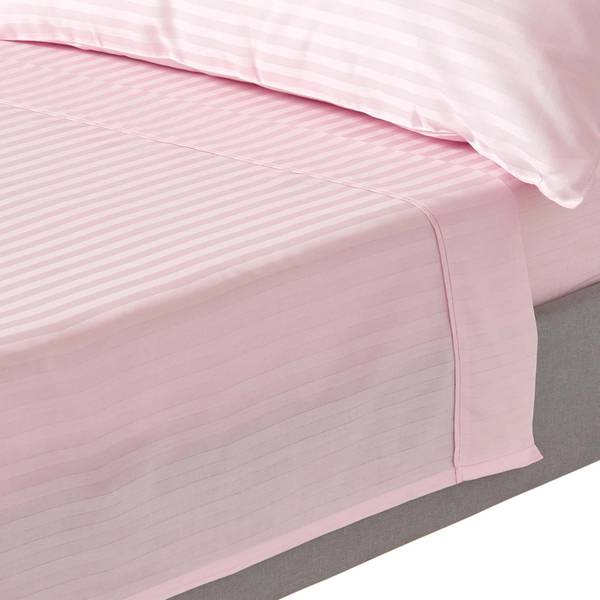 Bettlaken ohne Gummizug Fadendichte 330 Hellrosa - 275 x 275 cm