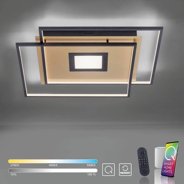 LED Deckenlampe Q-AMIRA Schwarz