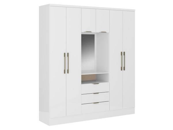 Kleiderschrank ELORIO Weiß