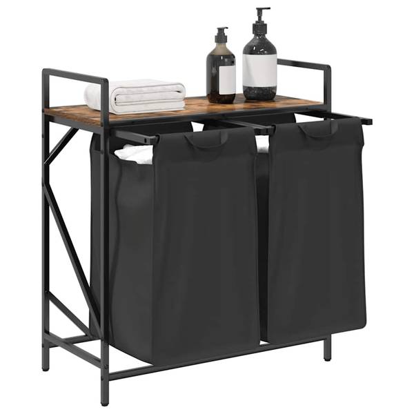 Wäschekorb 3044039 2er Set Raucheiche Dekor - Anzahl Teile im Set: 1