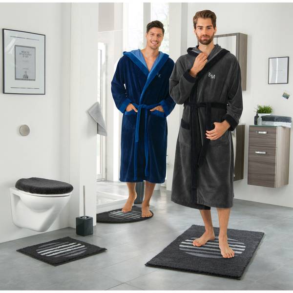 Badematte 131190-S22 Anthrazit - 80 x 140 cm
