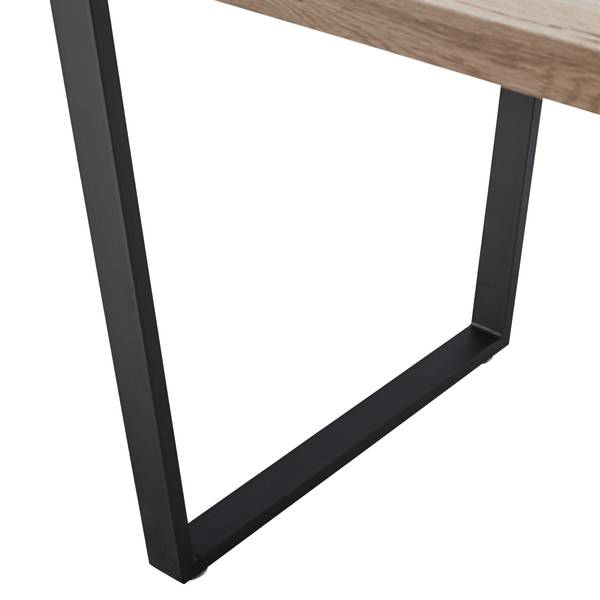 Esstisch DAVE Braun - Holzwerkstoff - Metall - 90 x 76 x 160 cm