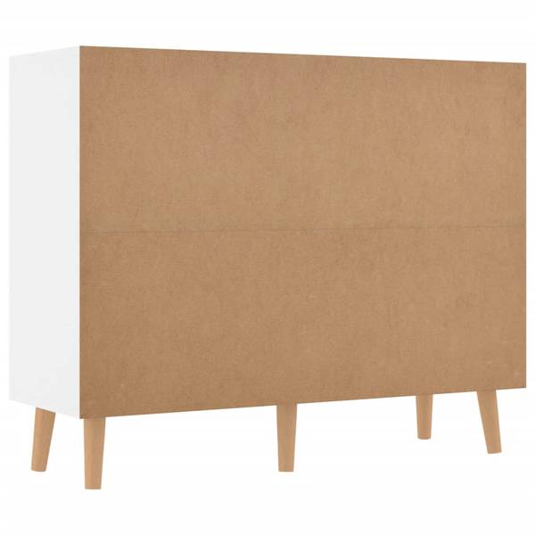 Sideboard D8391 Weiß - Holzwerkstoff - 90 x 72 x 30 cm