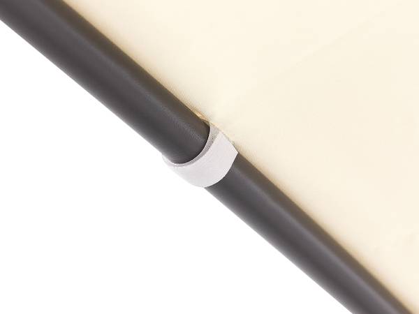 Pergola de jardin VOMERO Beige - Noir - Métal - 305 x 212 x 305 cm