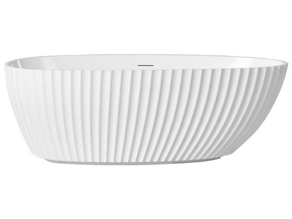 Freistehende Badewannen TEFE Weiß - Textil - 78 x 58 x 170 cm