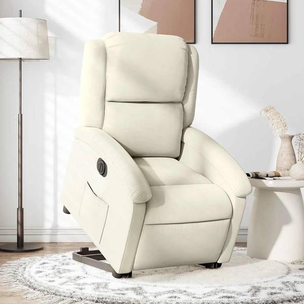 Relaxsessel mit Aufstehhilfe 3032381-3 Creme - Weiß