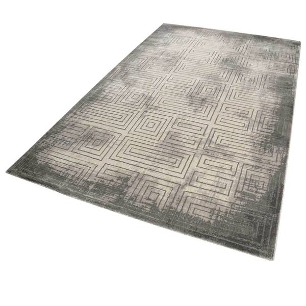 Kurzflorteppich Aiden Grau - Polypropylen - 80 x 2 x 150 cm