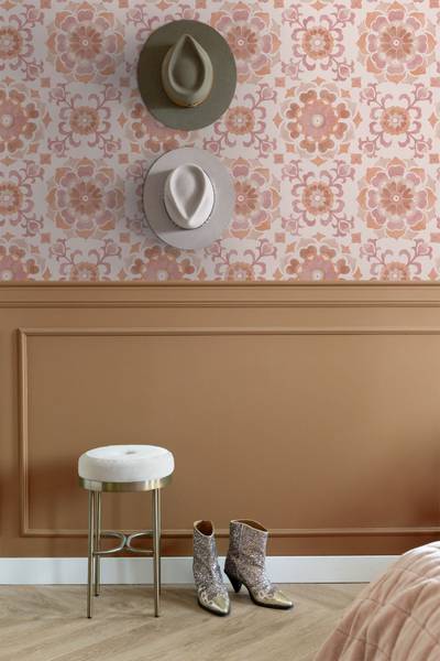 Tapete 131785 Pink - Papier - 50 x 900 x 50 cm