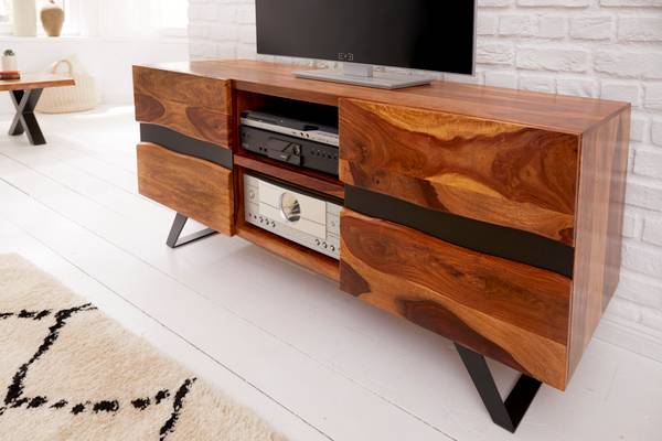 TV-Board AMAZONAS Braun - Sheesham - 160 x 63 x 45 cm