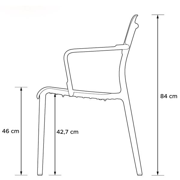 Gartenstühle GALIO B 4er Set Grün - 4er Set