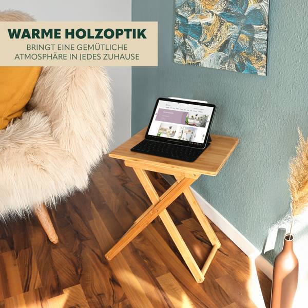 Beistelltisch 61061 Braun - Metall - 40 x 50 x 31 cm