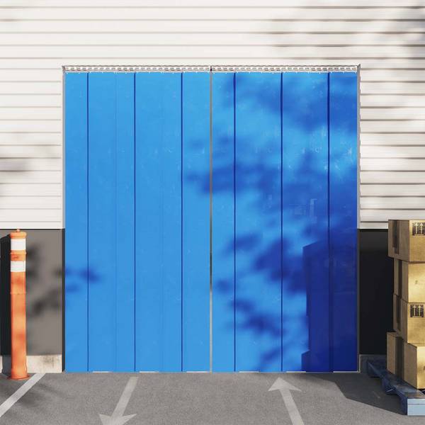Rideau de porte 3002608-5 Bleu - PVC - 30 x 1 x 1 cm