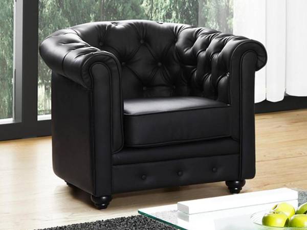 Sessel CHESTERFIELD Schwarz