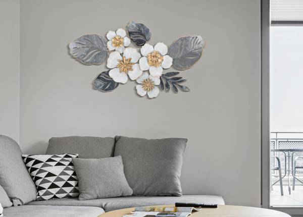 Wanddekoration Flot B Metall - 5 x 39 x 66 cm