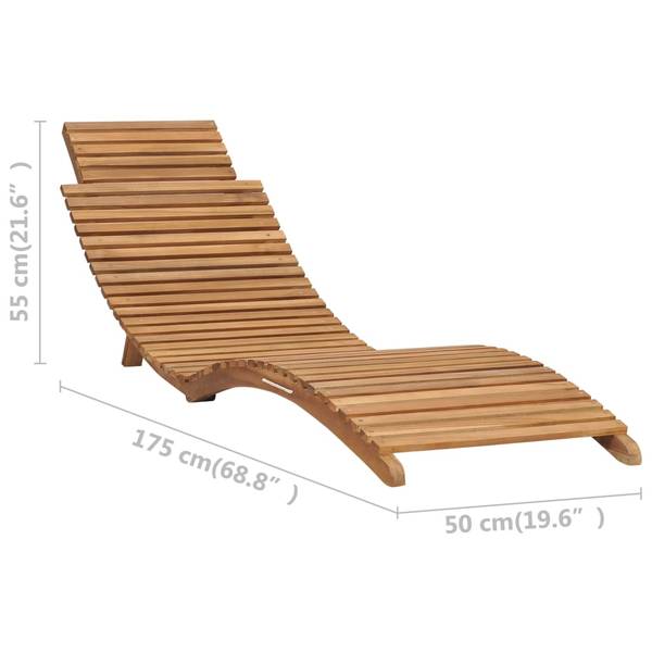 Garten-Lounge-Set 3059960 (3-teilig) Braun - Teakholz - 50 x 55 x 175 cm