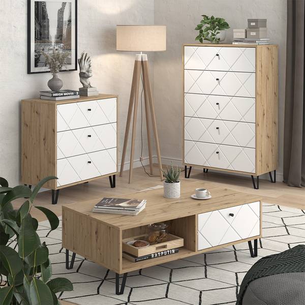 Kommode Nizza 57496 Braun - Holzwerkstoff - 81 x 83 x 41 cm