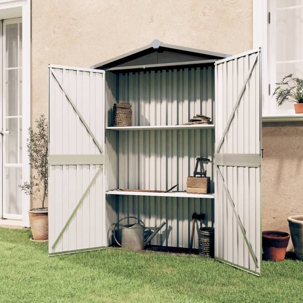 Gerätehaus 3011421 Grau - Stahl - 116 x 175 x 45 cm