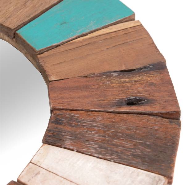 Wandspiegel Poppy Massivholz - 50 x 50 x 3 cm