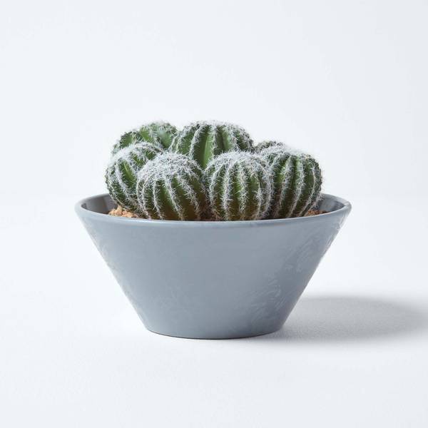Cactus Echinocactus AP1452 Vert - Polyester - 20 x 17 x 17 cm