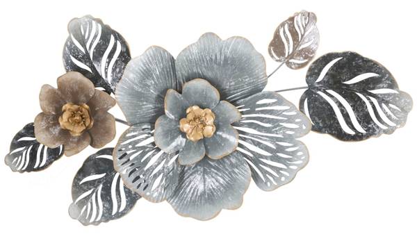 Wanddekoration Greys B Metall - 10 x 48 x 84 cm