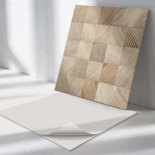 Fliesen Holzplanken Optik 4er Set 50 x 50 cm
