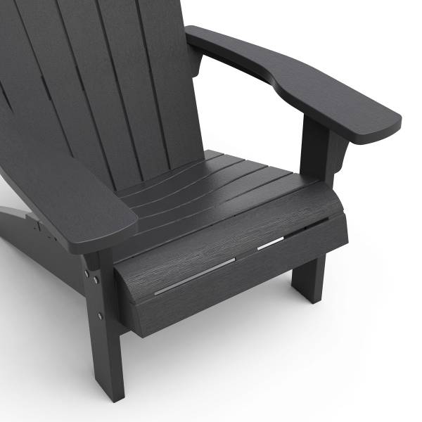 Loungeset Troy Adirondack 3-teilig Grau - Kunststoff - 80 x 97 x 85 cm