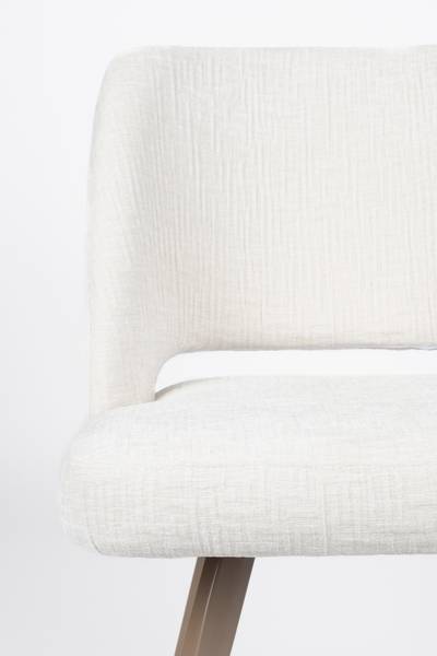 Esszimmerstuhl YVES  2er-Set Beige - Textil - 53 x 84 x 60 cm