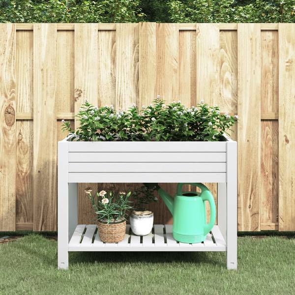 Hochbeet XT4771 Weiß - Holz teilmassiv - 45 x 79 x 110 cm