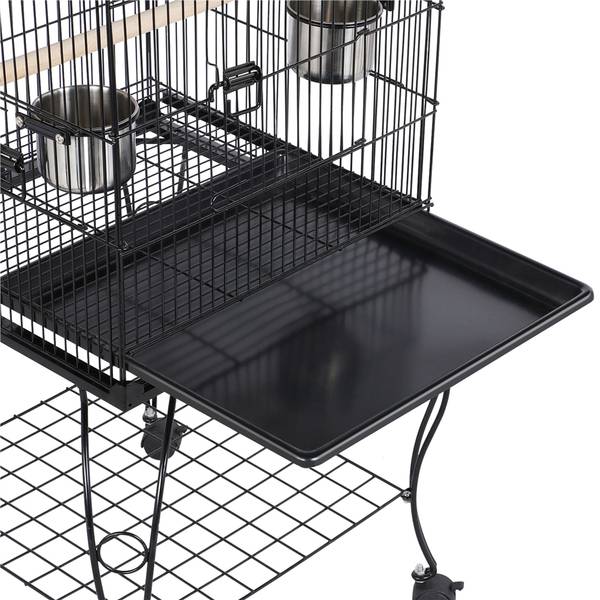 Vogelkäfig ARE85 Schwarz - Metall - 60 x 140 x 60 cm
