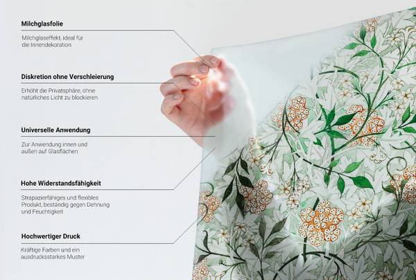 Folie Sichtschutz Aqua 100 x 50 cm