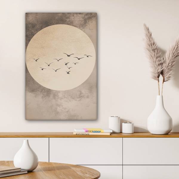 TABLEAU SUR TOILE Oiseau 60 x 90 cm