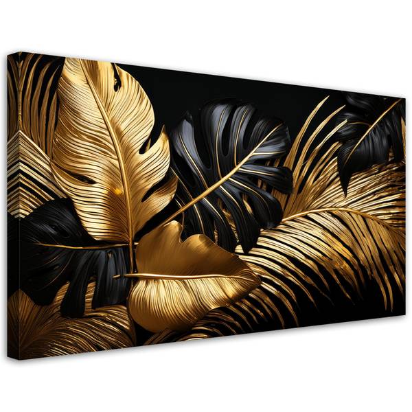 Tableau déco Feuilles de palmiers 100 x 50 cm