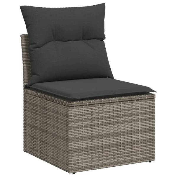 Loungeset 3035665-1 set van 10 donkergrijs - grijs
