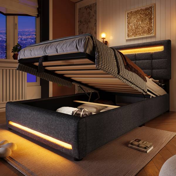 Polsterbett LEINGLOW Ⅰ Grau