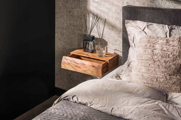 Nachttisch SESA 2er Set Braun - Massivholz - 40 x 10 x 20 cm