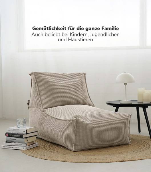 Sitzsack Der Gelassene 2tlg. Beige