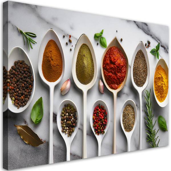 Wandbild aromatische gewürze für die 60 x 40 cm