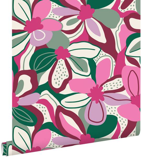 Tapete 131131 Pink - Papier - 50 x 900 x 50 cm