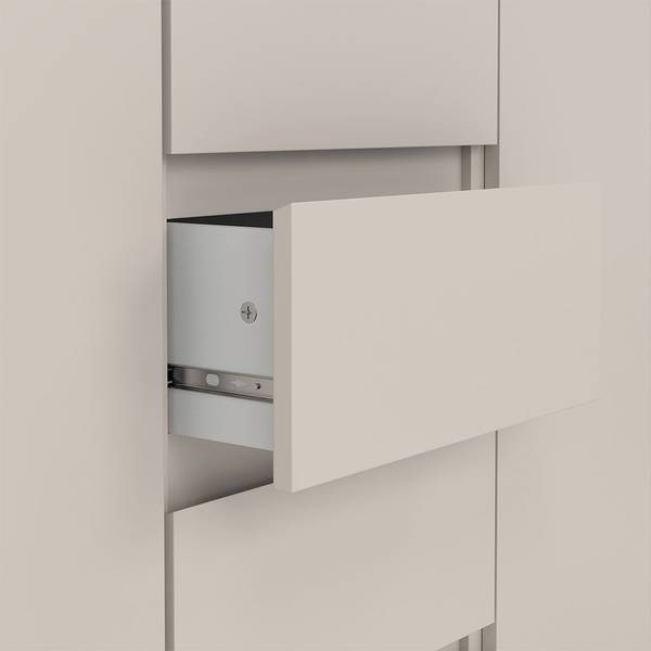 Sideboard Naia Braun - Holz teilmassiv - 121 x 91 x 50 cm