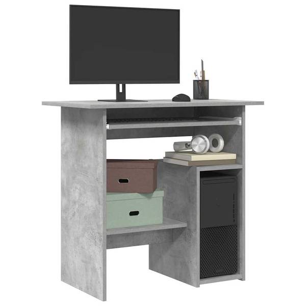 Schreibtisch 3000627 Grau - Holzwerkstoff - 45 x 74 x 80 cm