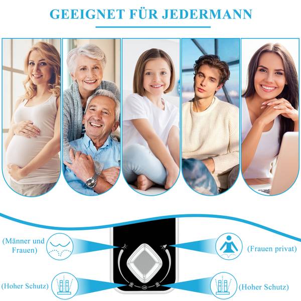 Bidet-Einsatz für Toilette EB101 Weiß - Kunststoff - 16 x 10 x 31 cm