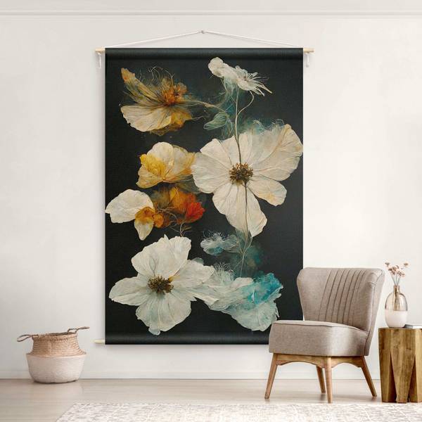 Wandteppich Magische Blüten 145 x 217 cm