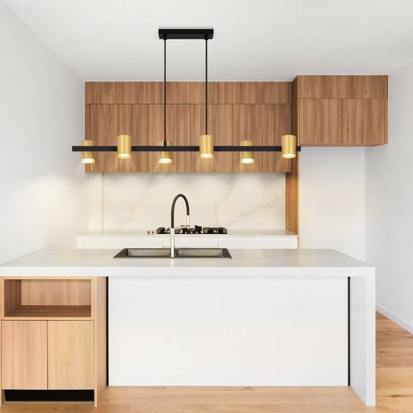 Hanglamp Lipscomb goud - metaal - 12 x 155 x 85 cm