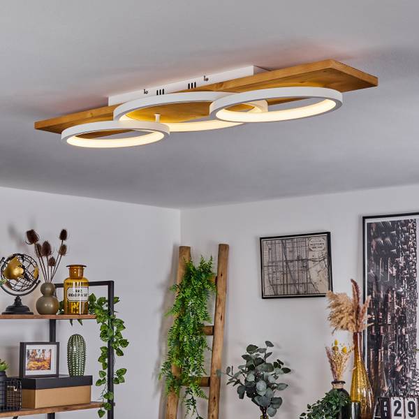 Deckenleuchte Palermo Beige - Weiß - 20 x 10 x 97 cm